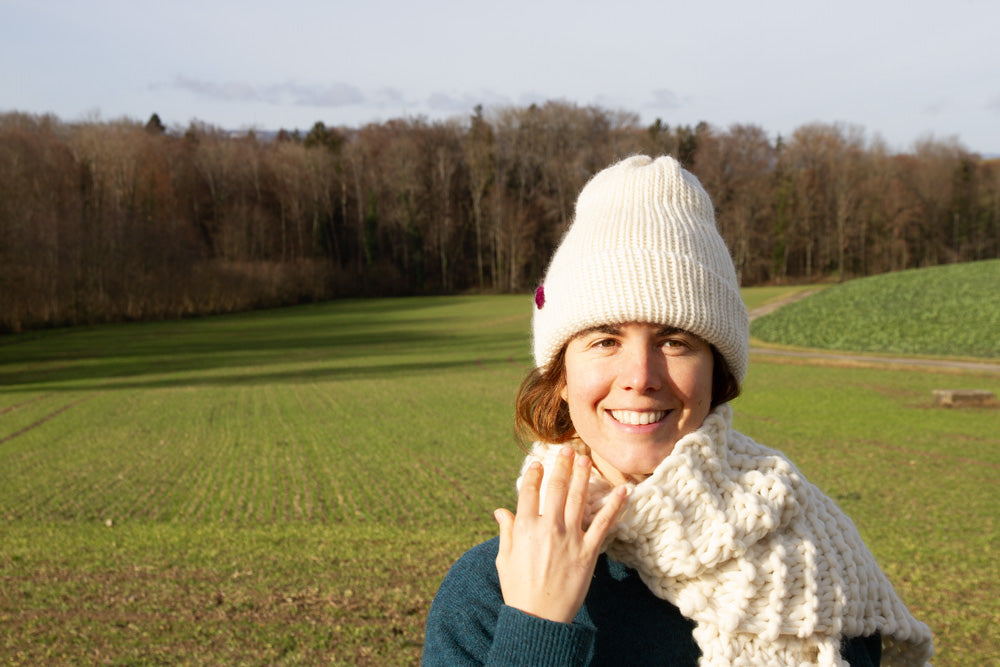 Set Echarpe laine merinos et bonnet